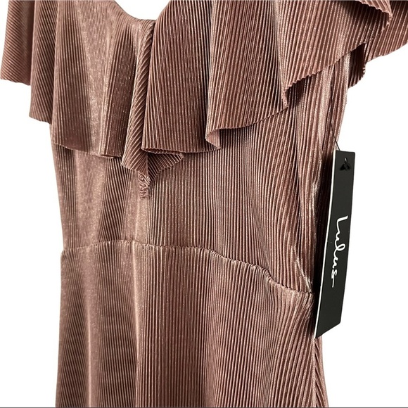 LULU’S Frill Estate Blush Midi Dress - Picture 6 of 13